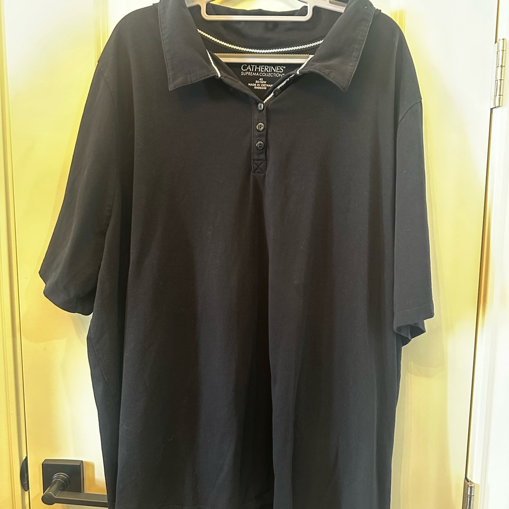 Catherines Classic Black Polo Shirt